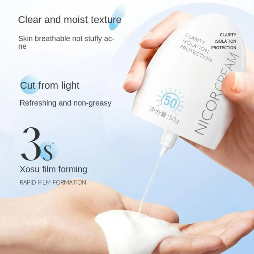 50ml Waterproof Facial Body Sunscreen Sun Cream Sunblock Skin Protective Cream Anti Sun Facial Protection Cream SPF50+