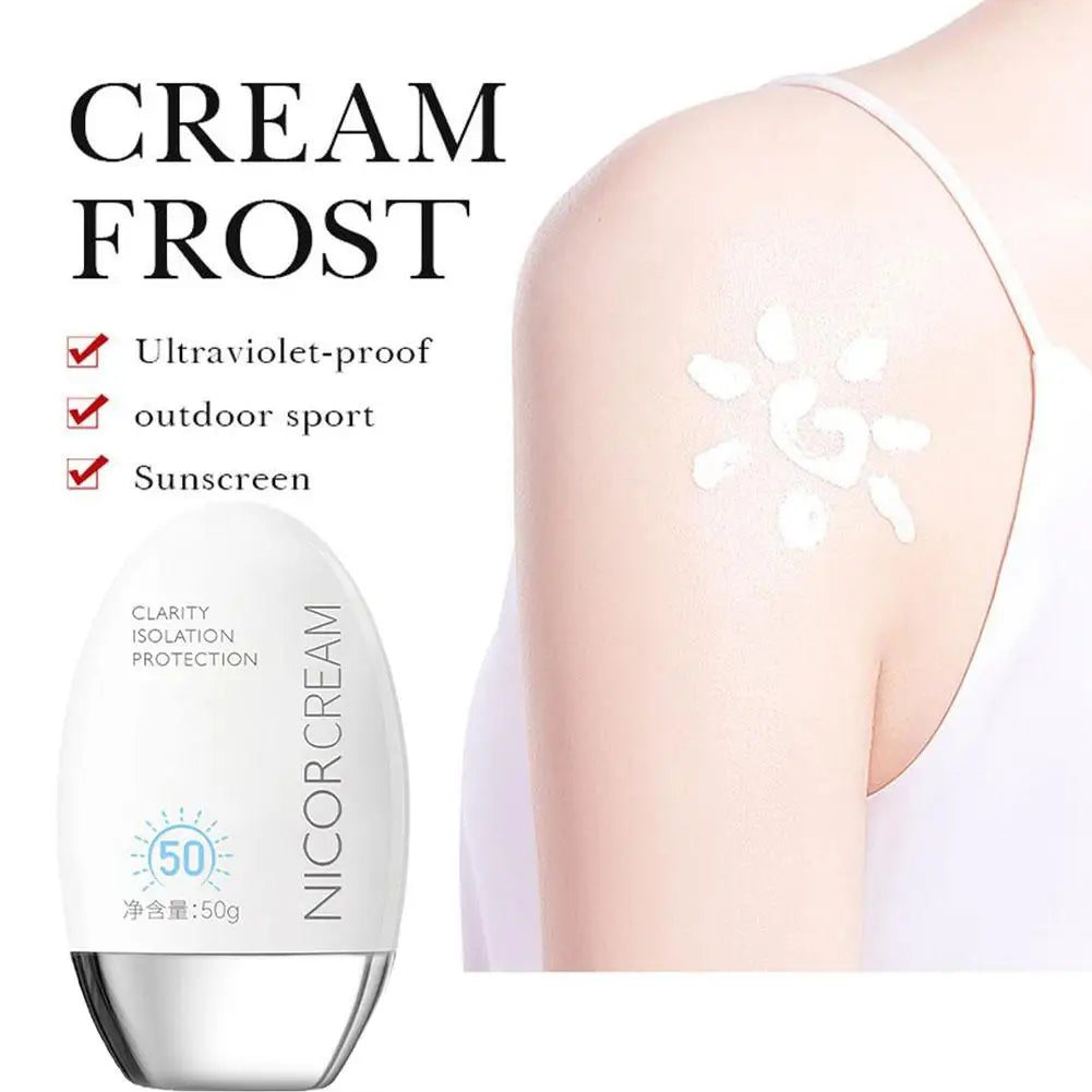 50ml Waterproof Facial Body Sunscreen Sun Cream Sunblock Skin Protective Cream Anti Sun Facial Protection Cream SPF50+