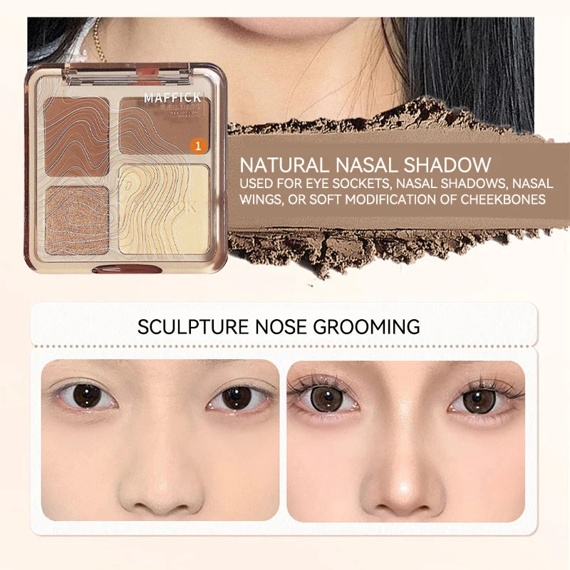 MAFFICK 4-Color Contour & Highlight Palette