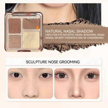 MAFFICK 4-Color Contour & Highlight Palette