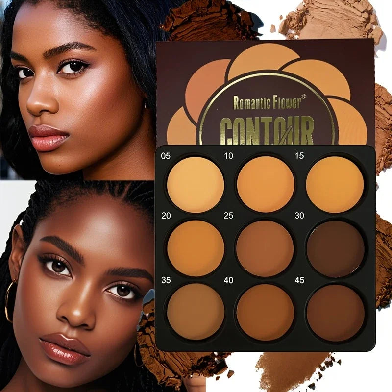 9-Color Contour & Foundation Palette