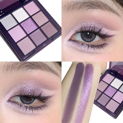 JUJU Dream 9-Color Smoky Purple Eyeshadow Palette