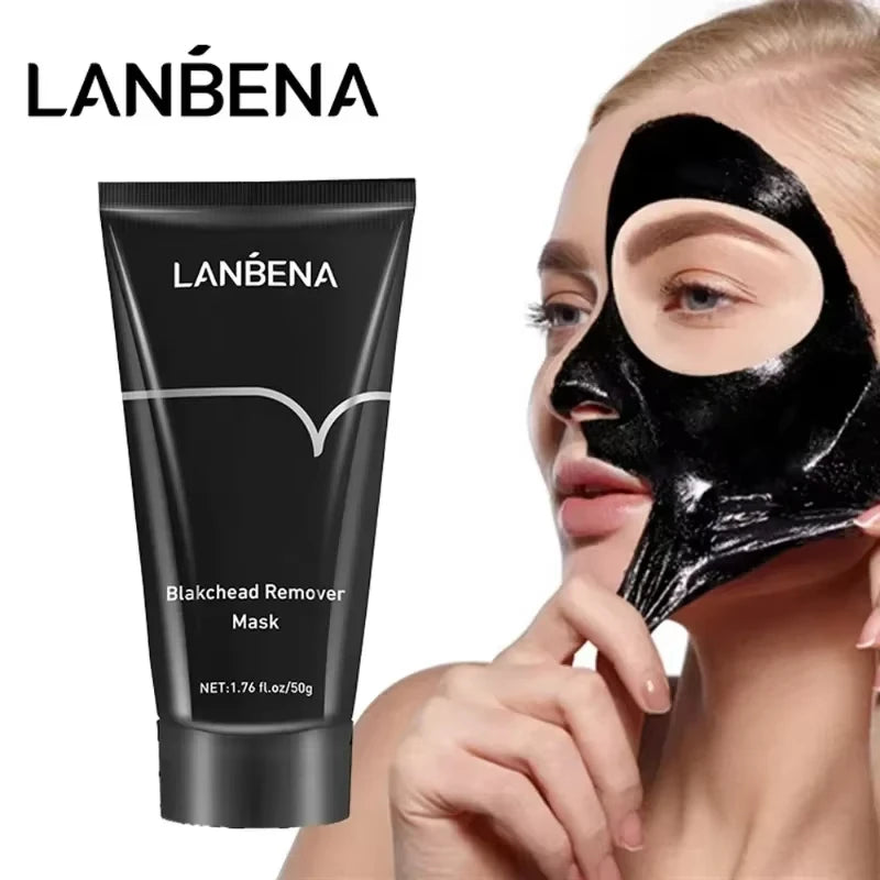 LANBENA Remove Blackhead Mask Deep Cleansing Exfoliating Shrink Pores Acne Black Head Removal Cream Improve Rough Skin Care