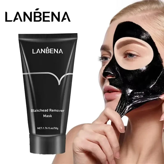LANBENA Remove Blackhead Mask Deep Cleansing Exfoliating Shrink Pores Acne Black Head Removal Cream Improve Rough Skin Care