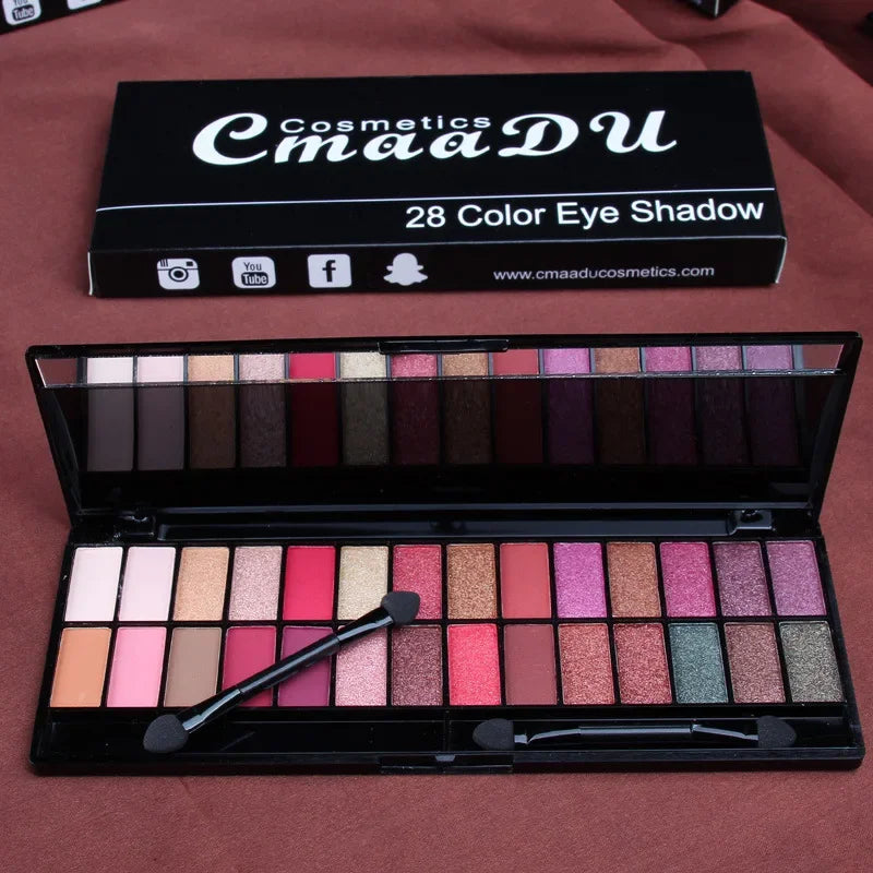 CMAADU 28-Color Nude Eyeshadow Palette