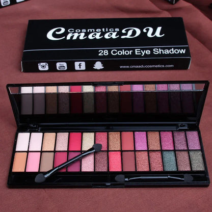 CMAADU 28-Color Nude Eyeshadow Palette