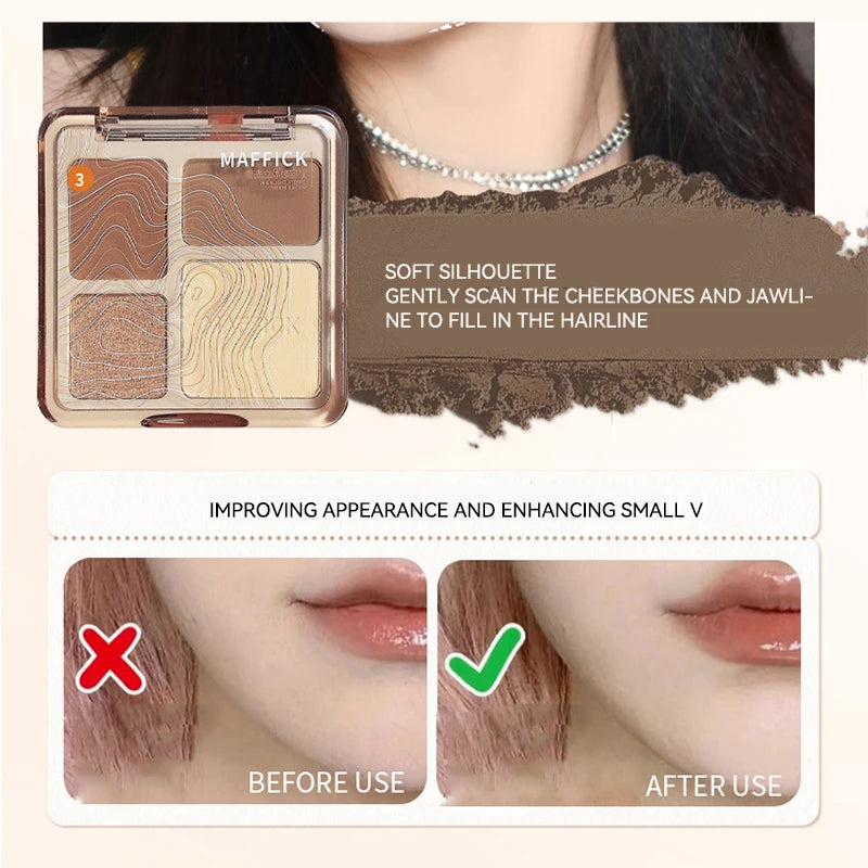 MAFFICK 4-Color Contour & Highlight Palette