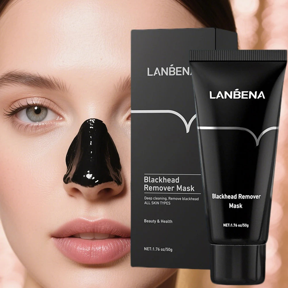 LANBENA Remove Blackhead Mask Deep Cleansing Exfoliating Shrink Pores Acne Black Head Removal Cream Improve Rough Skin Care