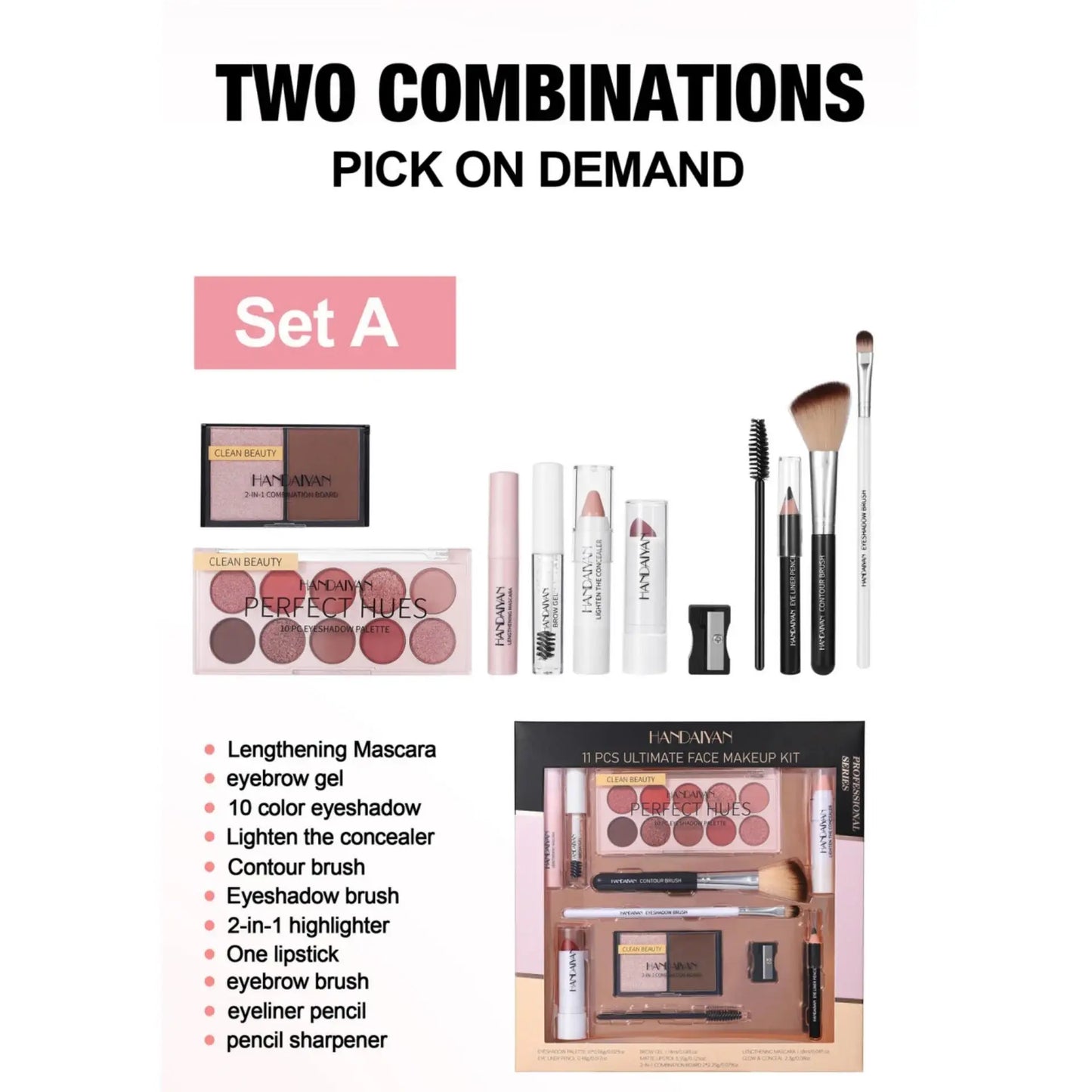 Handaiyan 11-Piece Complete Makeup Set