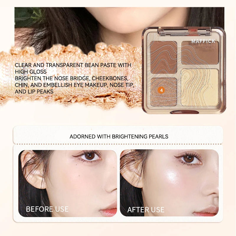 MAFFICK 4-Color Contour & Highlight Palette