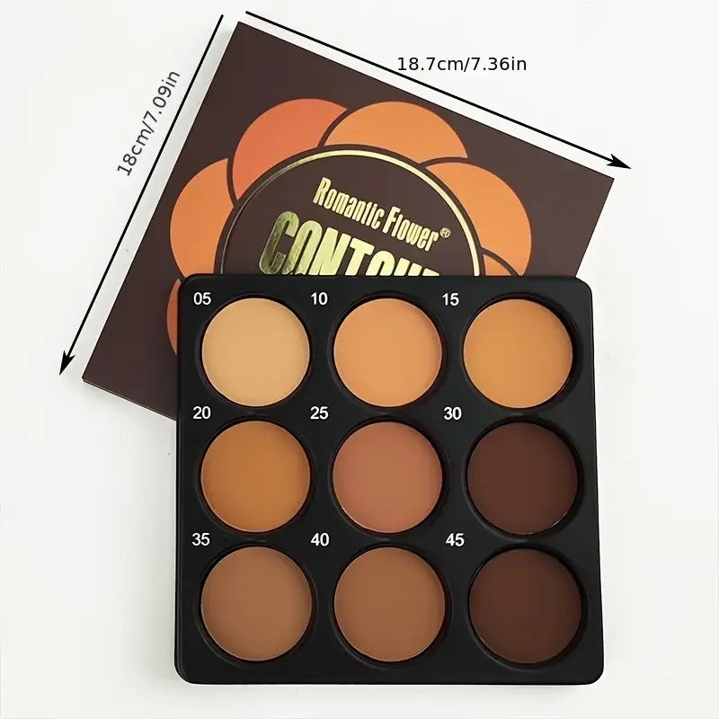 9-Color Contour & Foundation Palette