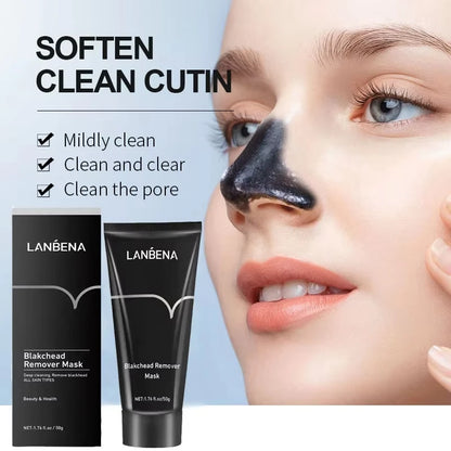 LANBENA Remove Blackhead Mask Deep Cleansing Exfoliating Shrink Pores Acne Black Head Removal Cream Improve Rough Skin Care