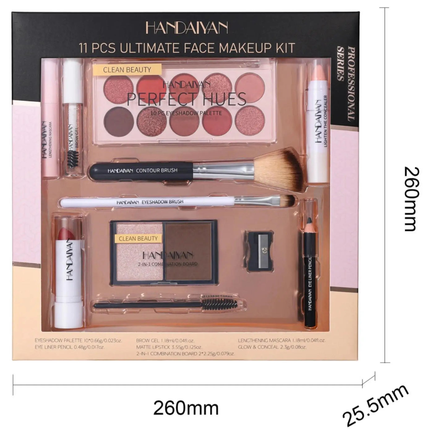 Handaiyan 11-Piece Complete Makeup Set